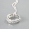 Personalised necklace double ring necklace from silvery jewellery in Australia