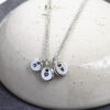Sterling Silver 3 Pebble Necklace from Silvery Jewellery Australia
