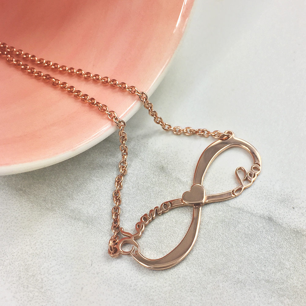Heart Infinity Name Necklace Australia