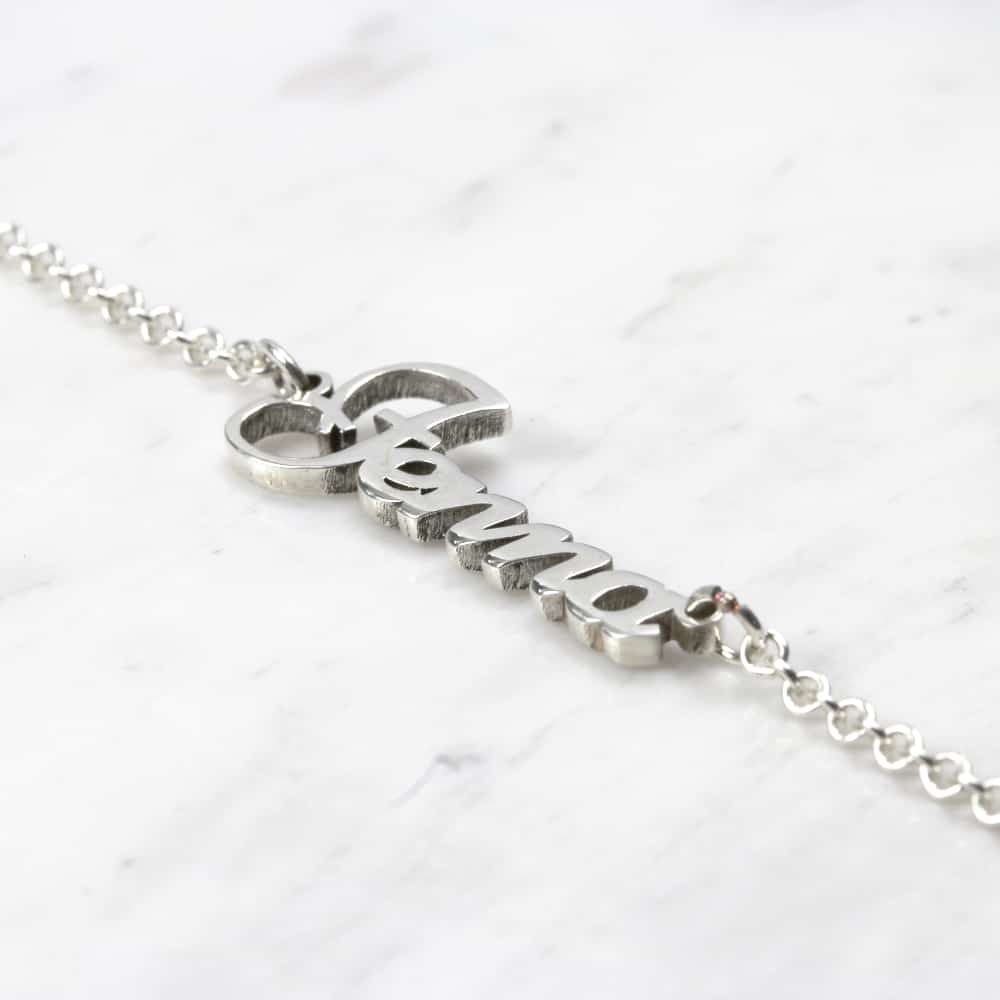 925 Sterling Silver Dainty Double Name Necklace