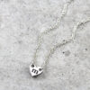Custom Necklace Dainty Heart Initial Necklace Silvery Jewellery Australia