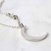 925 Sterling Silver Moon And Star Necklace