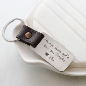 Personalised Key Ring Engraved with Your Message