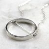 Silver Ring Chain Necklace