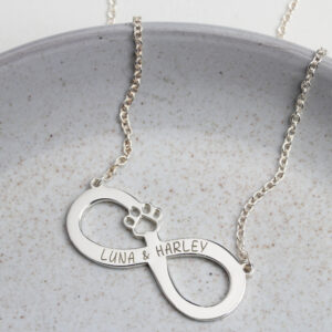 Paw Infinity Necklace