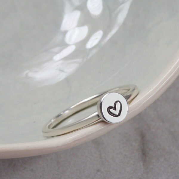 Personalised Silver Coin Ring