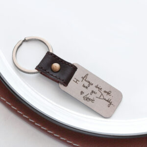 Personalised Key Ring Engraved with Your Handwriting