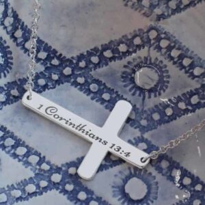 sterling silver Cross Connector Necklace