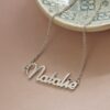 BIRTHSTONE NAME NECKLACE
