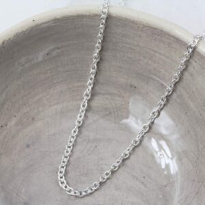 Silvery Necklace - 2mm Width