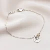 Birthstone & Coin Bracelet - 19cm Length