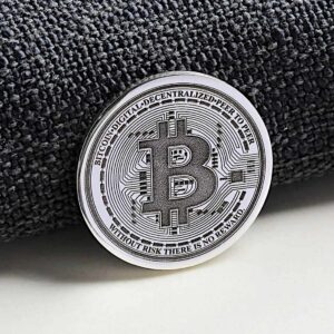 Personalised Sterling Silver Bitcoin
