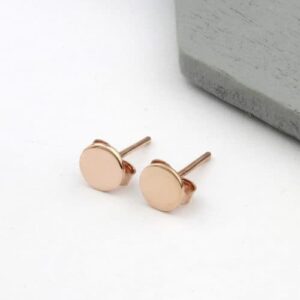 Rose Gold Vermeil 6mm stud earrings