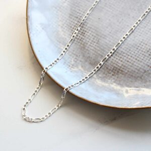 Men's Silver Figaro Necklace