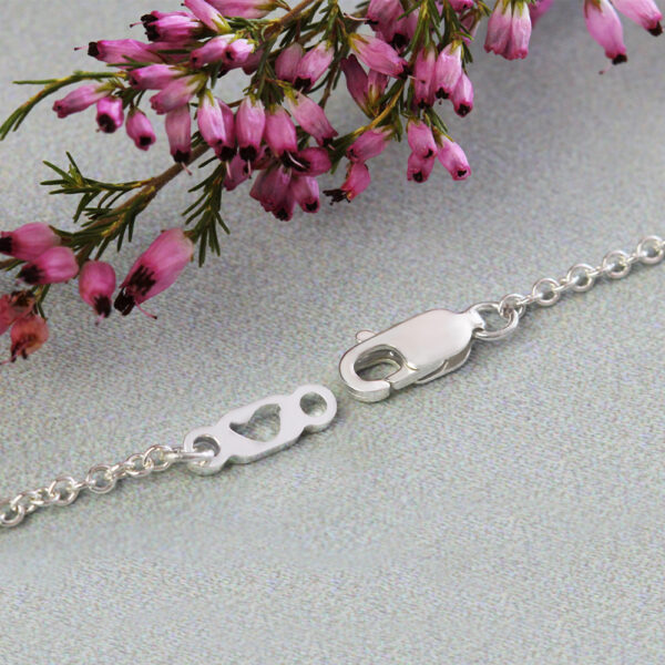 Engraved Protea Heart Necklace