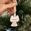 Personalised Guardian Angel Christmas Tree Ornament