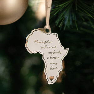 Personalised Africa Christmas Tree Ornament