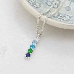 Birthstone Necklaces in Australia by Silvery Jewellery