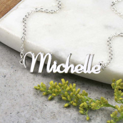 Silver Name Necklace by Silvery Jewellery in Australia