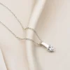 Heart Birthstone Pendant Necklace - Image 3
