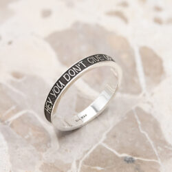 Engraved Rings for Her by Silvery Jewellery in Australia
