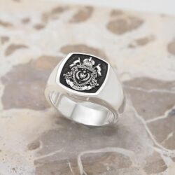 Engraved Signet Rings in Australia by Silvery Jewellery