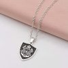 Etched Family Crest Shield Necklace - Image 2