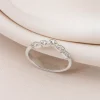 Curved Moissanite Half Eternity Band - Image 2