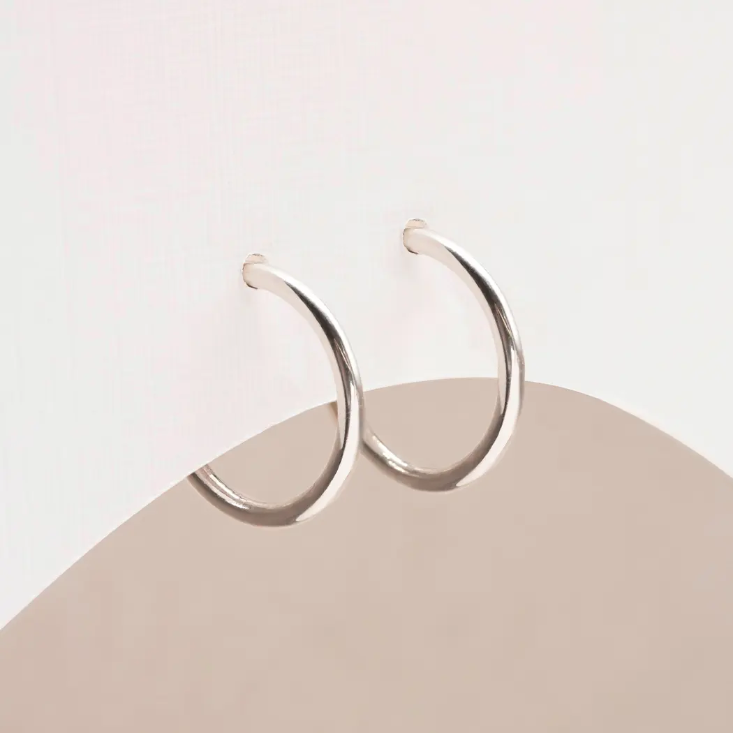 14mm Huggie Hoop Earrings - Image 5