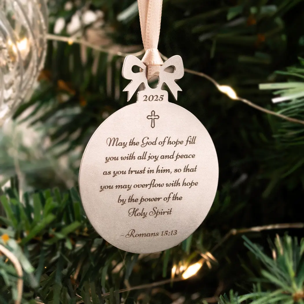 Engraved Message Christmas Tree Ornament