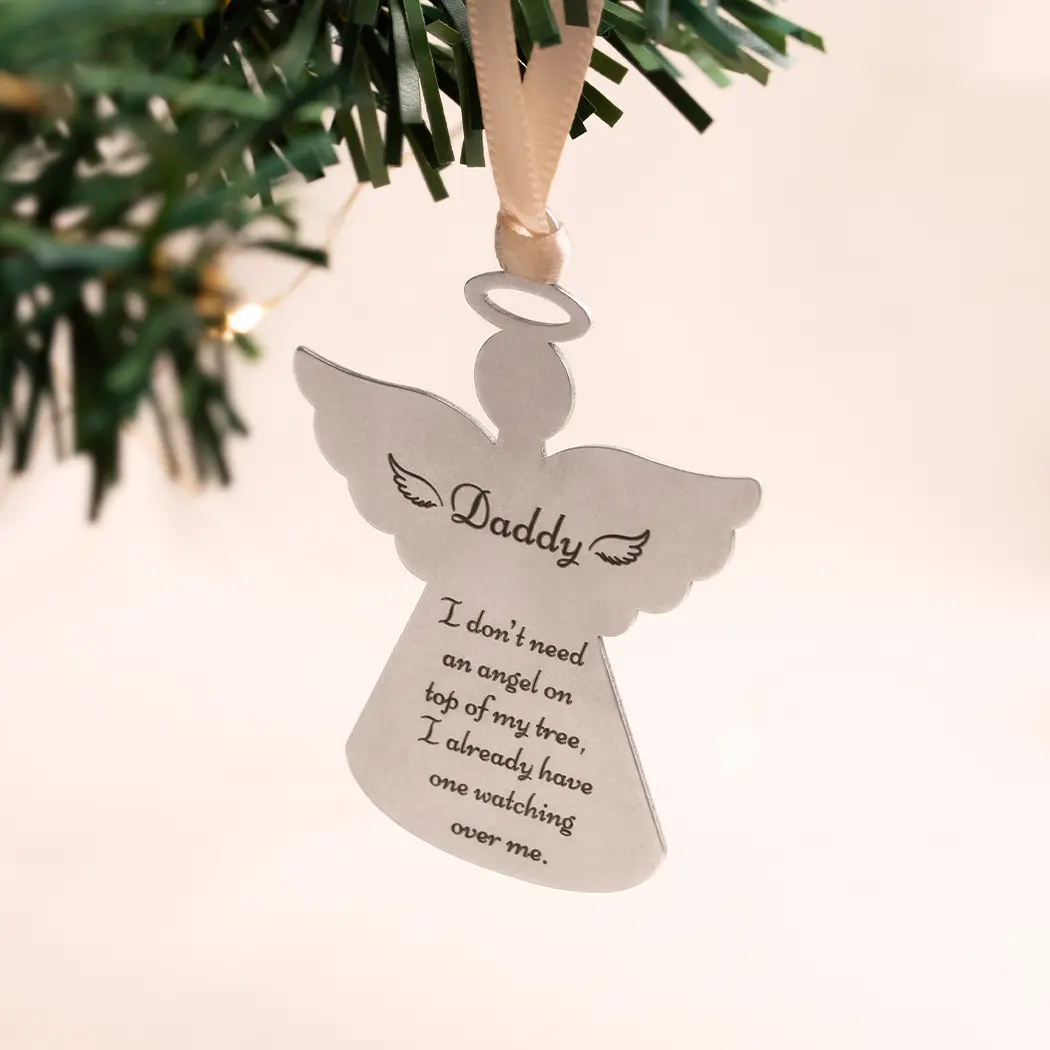 Personalised Guardian Angel Christmas Tree Ornament