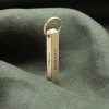 Four Sided Bar Key Ring - Brass - Image 2