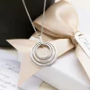 Layered Engraved Family Name Necklace (select 2 - 6 washers) - Image 2