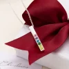 Personalised Four Sided Birthstone Bar Necklace - Image 2